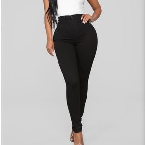 FashionNova black jeans